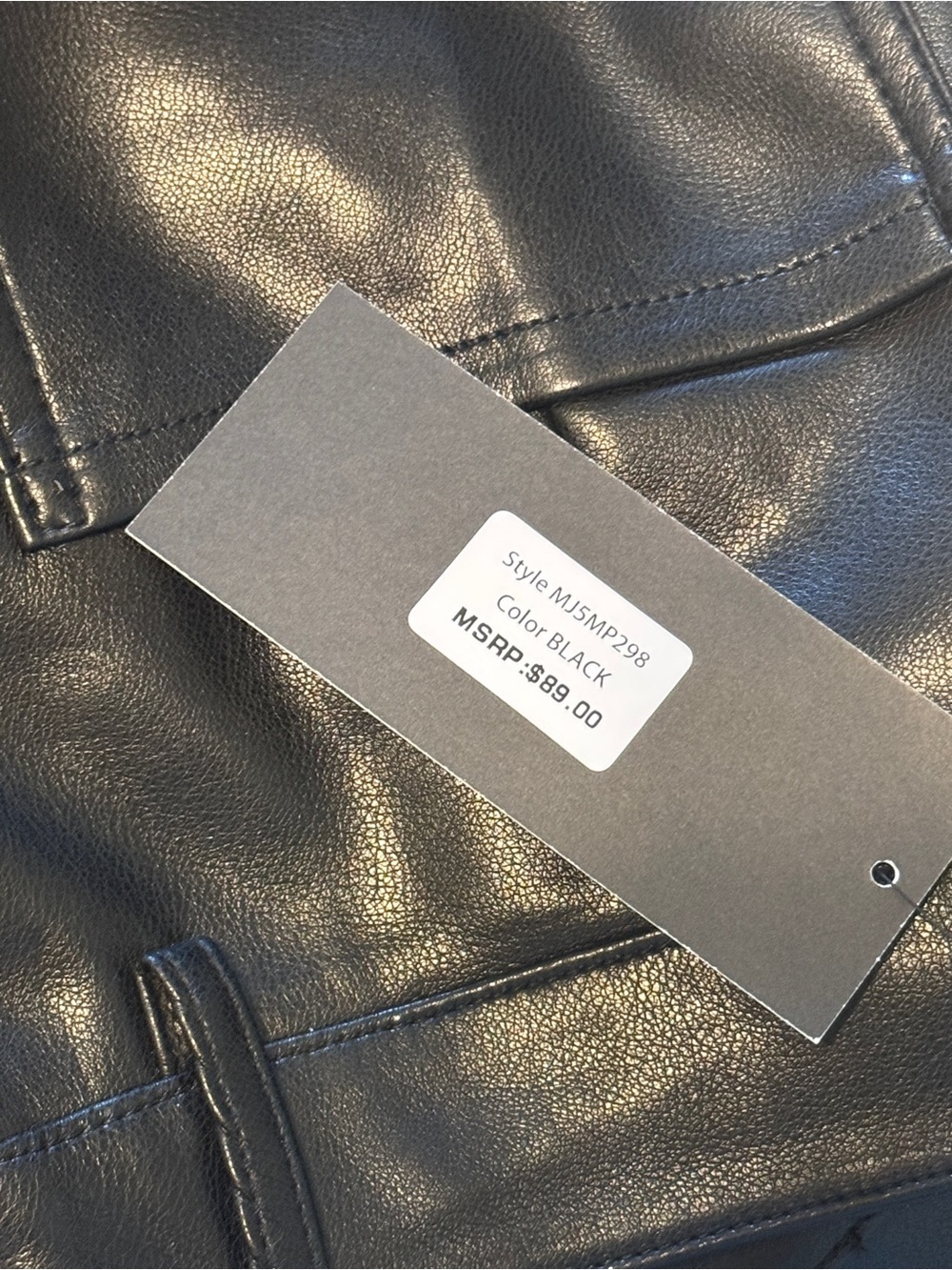 Marc New York Faux Leather Women's Jeans - Picture 6 of 6
